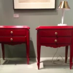 Attributed to Jean Pascaud — A charming pair of side tables by Jean Pascaud (att.) — detail 1