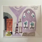 Pablo Picasso — A tempting color offset lithograph of ‘Atelier’ by Picasso — detail 2