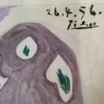 Pablo Picasso — A tempting color offset lithograph of ‘Atelier’ by Picasso — detail 3