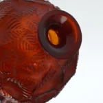 René Lalique — A very fine amberred ‘Ormeaux’ vase by Lalique — detail 1