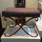 Raymond Subes — An amusing forged iron bench designed by Raymond Subes — detail 2