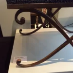 Raymond Subes — An amusing forged iron bench designed by Raymond Subes — detail 3