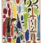 Pablo Picasso (1881-1973) — A colorful lithograph ‘Atelier de Cannes’ by Picasso