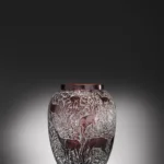 René Lalique (1860-1945) — A lovely deep amber R. Lalique ‘Biches’ vase circa 1932