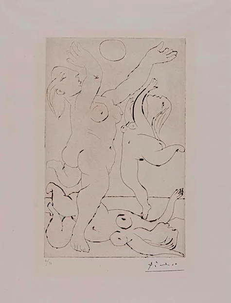 Pablo Picasso (1881-1973) — A very rare dry point by Picasso circa 1933